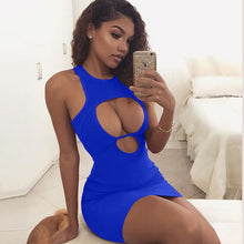 Load image into Gallery viewer, New 2019 Sexy Women Fashion Summer Sleeveless Slim Bandage Bodycon Short Mini Dress Party Cocktail Club Dresses